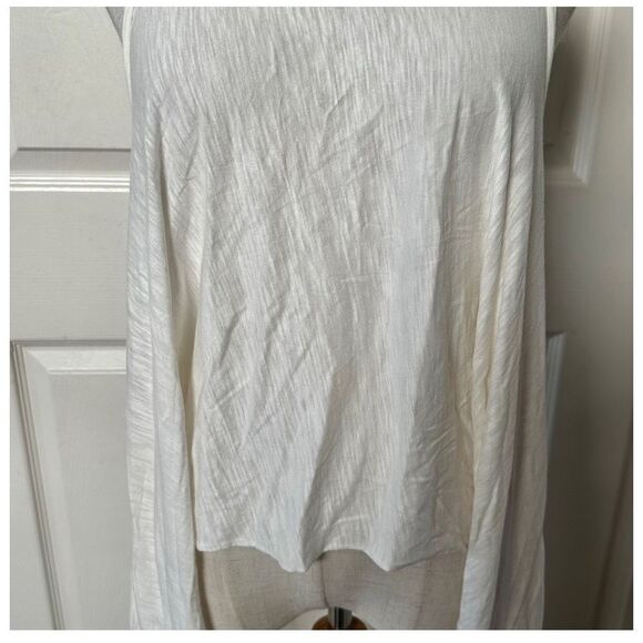 Express One Eleven cream long floor length sleeveless top - Picture 3 of 10